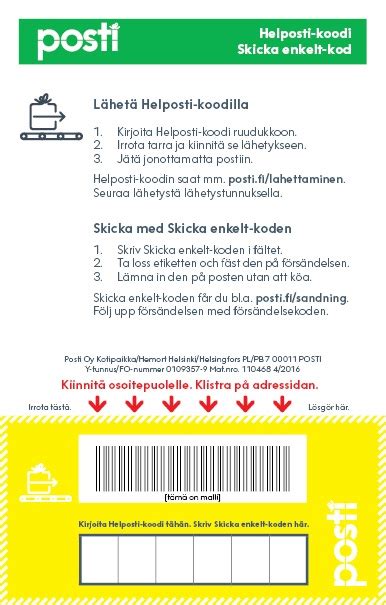 paketin lähettäminen helposti koodilla|Helposti koodi ー Näin lähetät paketin helposti ja。